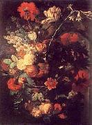 Jan van Huysum Vase of Flowers on a Socle Spain oil painting artist